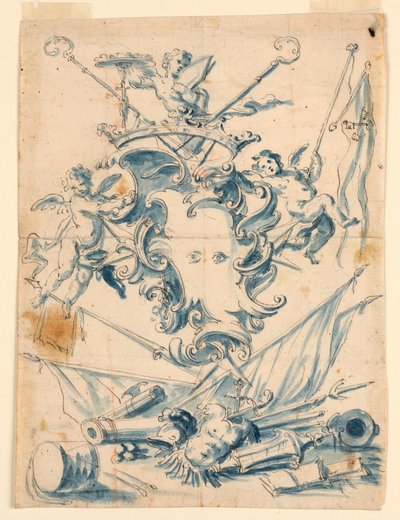 Proyecto para el Escudo de Armas de un Cardenal de Unknown artist