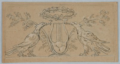 Proyecto para la decoración de un panel oblongo de Unknown artist