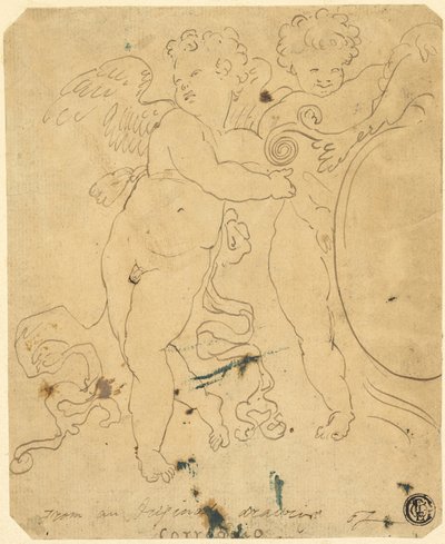 Putti con escudo de Unknown artist