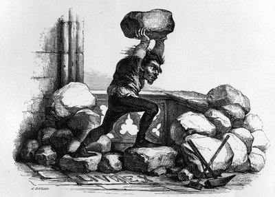 Quasimodo en Notre Dame de París por V. Hugo. de Unknown artist