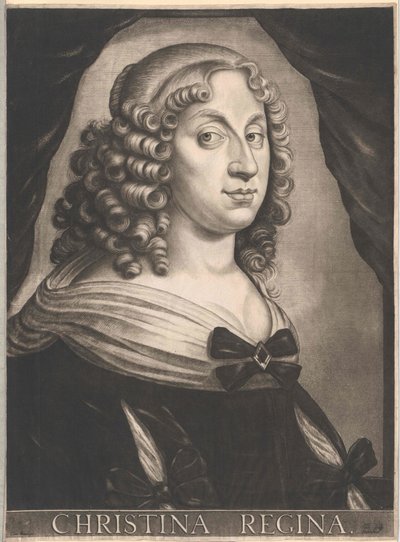 Reina de Suecia Cristina (imprimir) de Unknown artist