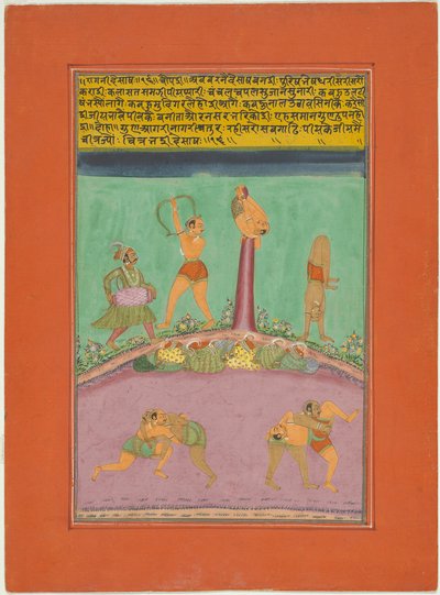 Ragini Desakh, Página de un conjunto de Ragamala de Jaipur de Unknown artist