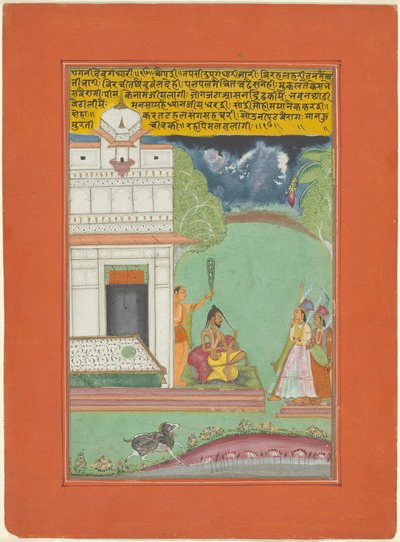 Ragini Devagandhari, Página de un conjunto de Ragamala de Jaipur de Unknown artist