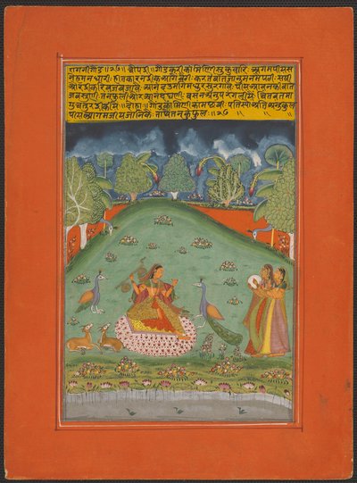 Ragini Gaund, Página de un conjunto de Ragamala de Jaipur de Unknown artist