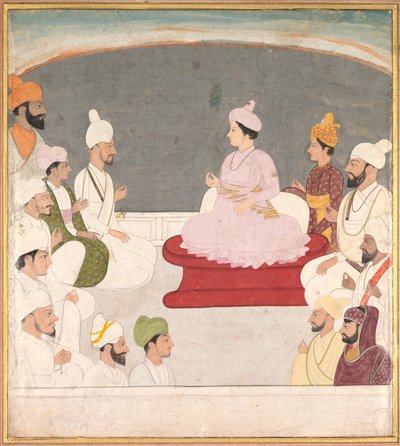 Raja Sansar Chand of Kangra and Courtiers de Unknown artist