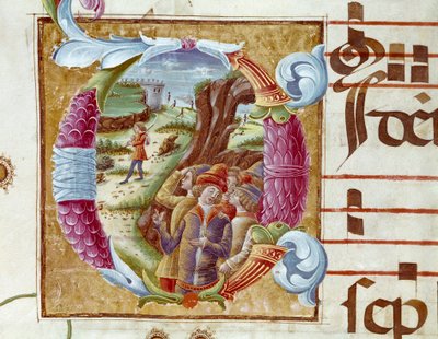 Representación de José y sus hermanos (detalle) de Unknown artist