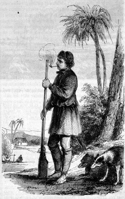 Representación de un bucanero en Santo Domingo en el siglo XVII de Unknown artist