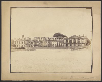[Ruinas del castillo de Saint-Cloud] de Unknown artist