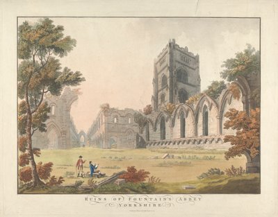 Ruinas de la abadía de Fountaine, Yorkshire de Unknown artist
