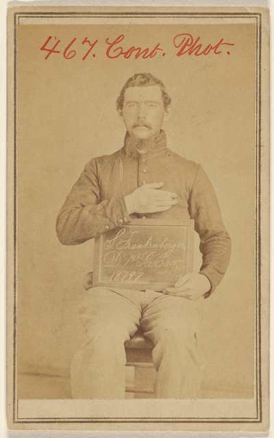 [S. Frankenberger D. 1st Pa. Cav. 18797, víctima de la Guerra Civil] de Unknown artist