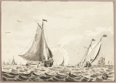 Veleros en el mar de Unknown artist