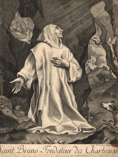 San Bruno, fundador de la Orden de los Cartujos (Colonia, c. 1035 en Serra San Bruno, Calabria de Unknown artist