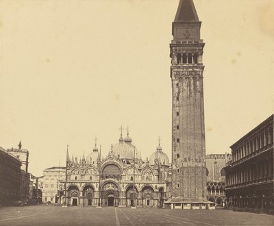 [Basílica de San Marcos y Campanile] de Unknown artist
