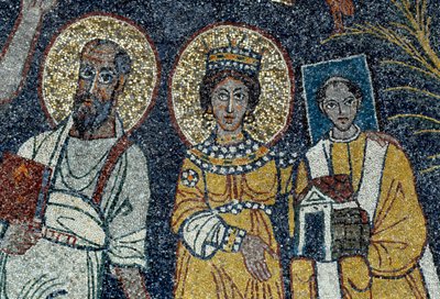 San Pablo, Santa Cecilia y San Pascual (detalle) de Unknown artist