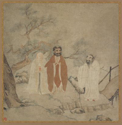 Sakyamuni, Lao Tzu y Confucio de Unknown artist