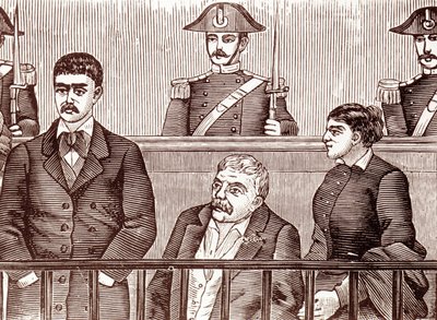 Escena del caso de un miembro de la Mafia en 1860 de Unknown artist