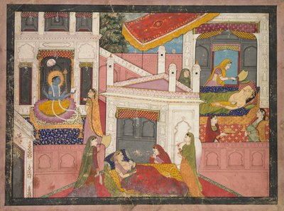 Escenas del nacimiento de Rama de Unknown artist