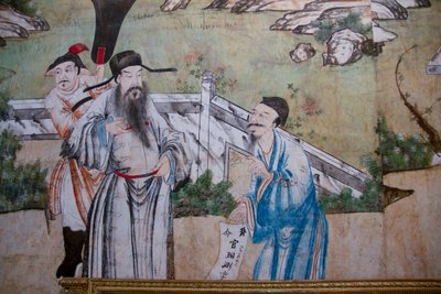 Escenas de la vida cotidiana en China (detalle) de Unknown artist