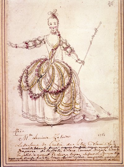 Escenografía: dibujo de vestuario para la pastoral 