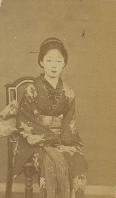 [Mujer japonesa sentada] de Unknown artist