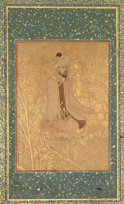 Seated Scholar, Border Fragment from the Teheran/Berlin album de Unknown artist