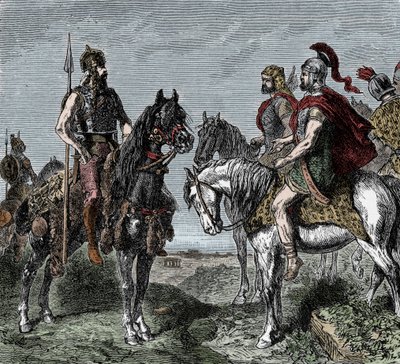 Segunda Guerra Púnica: los galos se niegan a levantarse a favor de Aníbal de Unknown artist