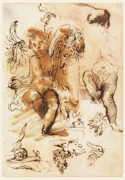 Hoja del libro de bocetos de Unknown artist