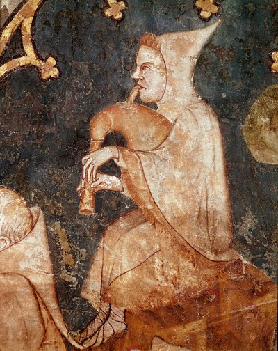 Pastor soplando en una gaita (detalle) de Unknown artist