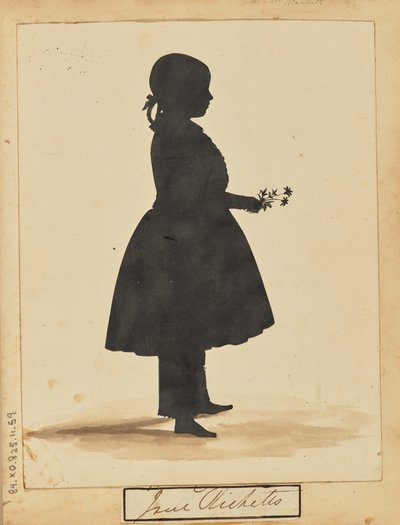 [Silueta de una chica] de Unknown artist
