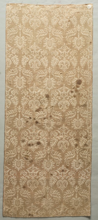 Fragmento de seda y lino de Unknown artist