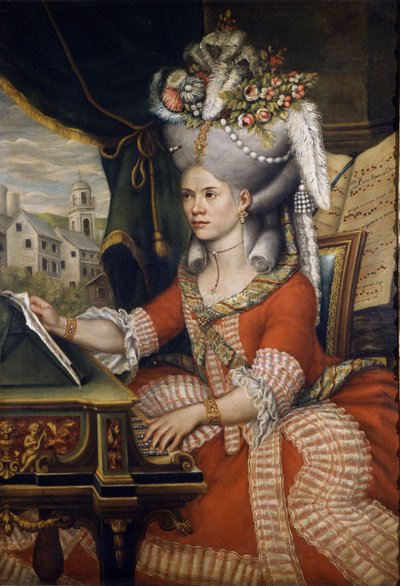Cantante Therese (Teresa) Lanti, amante de Casanova. Anónimo. Museo Scala, Milán. de Unknown artist