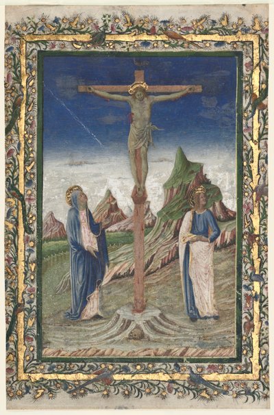 Hoja Suelta de un Misal: La Crucifixión de Unknown artist