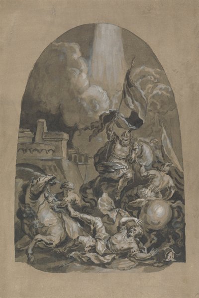 Boceto para el óleo "La conversión de San Pablo" de Unknown artist