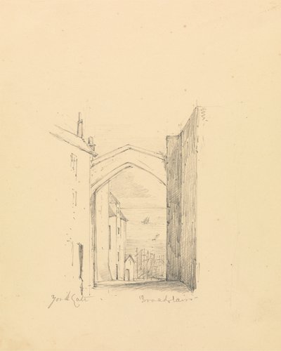 Boceto de la Puerta de York de Unknown artist