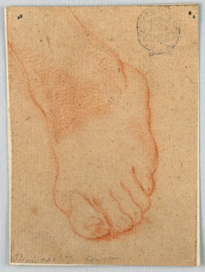Boceto de un pie izquierdo de Unknown artist