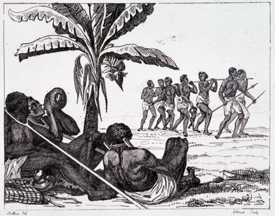 Comercio de esclavos en un viaje - en "Picturesque France", T.III de Unknown artist