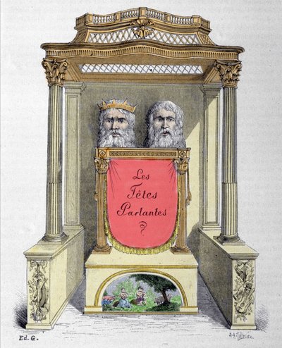 Cabezas parlantes, autómata de Abbe Mical de Unknown artist