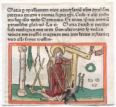 Spiegel Menslicher Behaltnis: La Virgen María venciendo a un diablo de Unknown artist