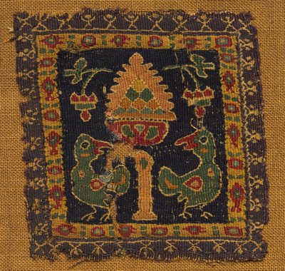 Square Segmentum with Two Birds de Unknown artist