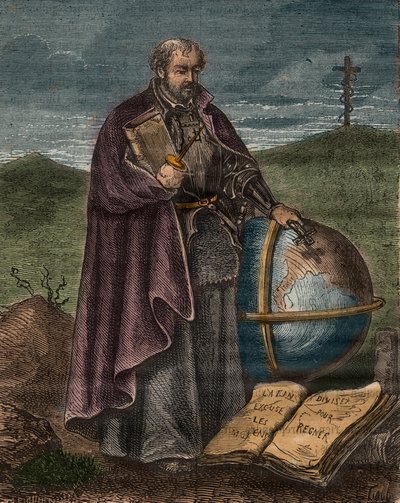 San Ignacio de Loyola (1491-1556) (grabado en color) - Retrato de Ignacio de Loyola (San Ignacio) de Unknown artist