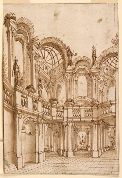 Diseño de escenario: Arquitectura de jardín de Unknown artist