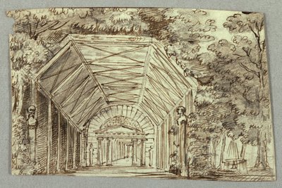 Diseño de escenario, pabellón de jardín de Unknown artist