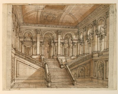 Diseño escénico, interior del palacio de Unknown artist
