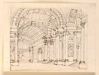 Diseño de escenario, interior del palacio de Unknown artist