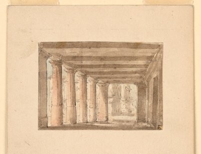 Diseño de escenario, pórtico de Unknown artist