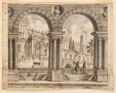 Diseño escénico, calle y palacios de Unknown artist