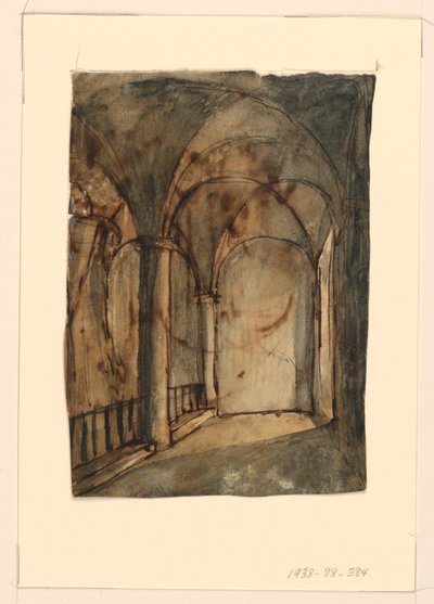Diseño Escénico, Interior de Iglesia Abovedada de Unknown artist