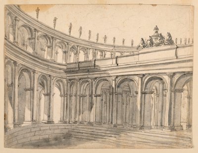 Diseño de escenario de un atrio de Unknown artist