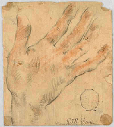 Estudio: Una Mano Izquierda de Unknown artist