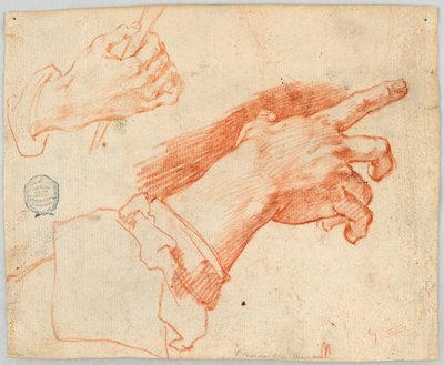 Estudio de manos gesticulando de Unknown artist